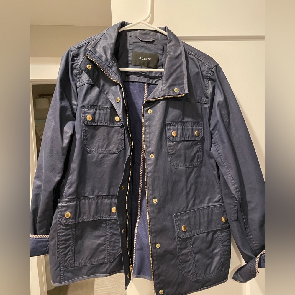 JCrew navy utility jacket